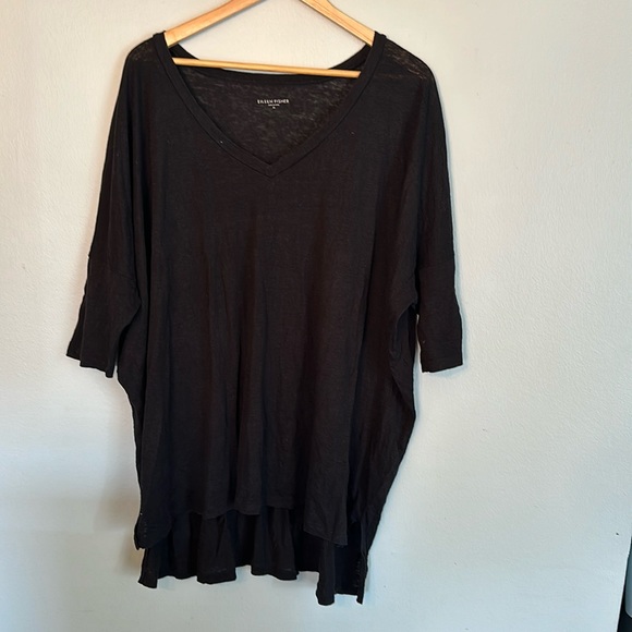 Eileen Fisher Linen Tshirt - Picture 1 of 5